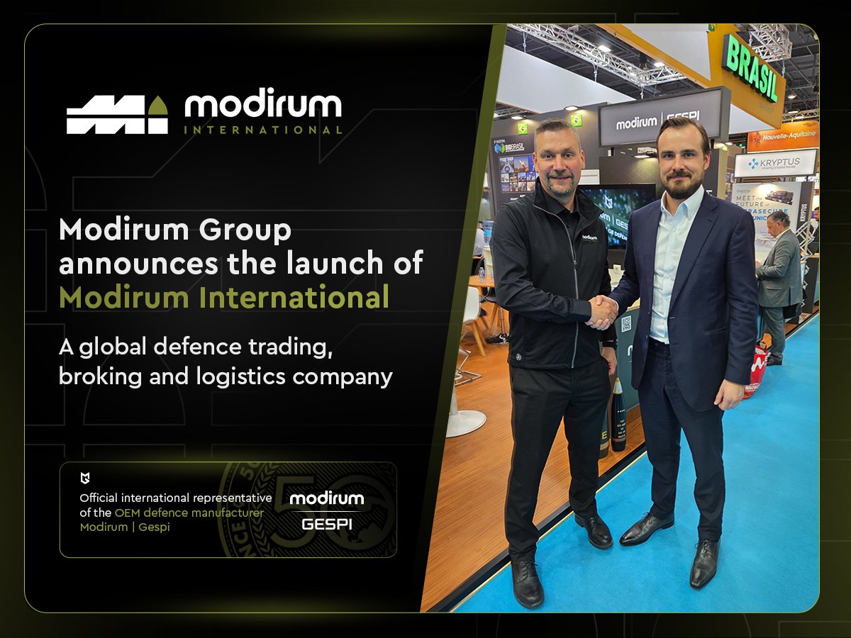 Modirum Group Announces Modirum International as its Official Representative to Strengthen Global Defence Sales and Partnerships