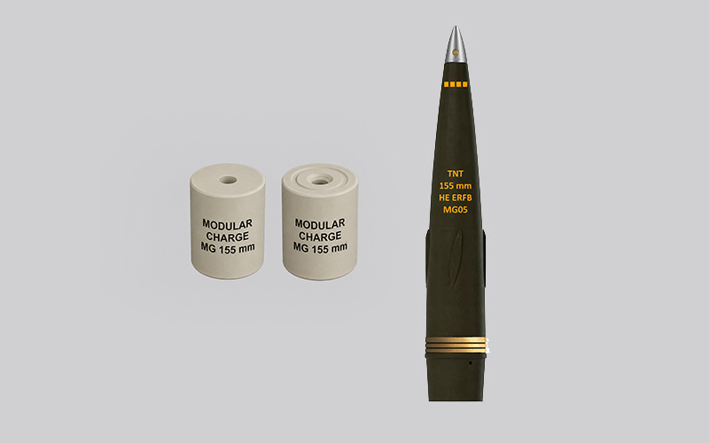 Munição 155 mm de Alcance Estendido (ERFB)