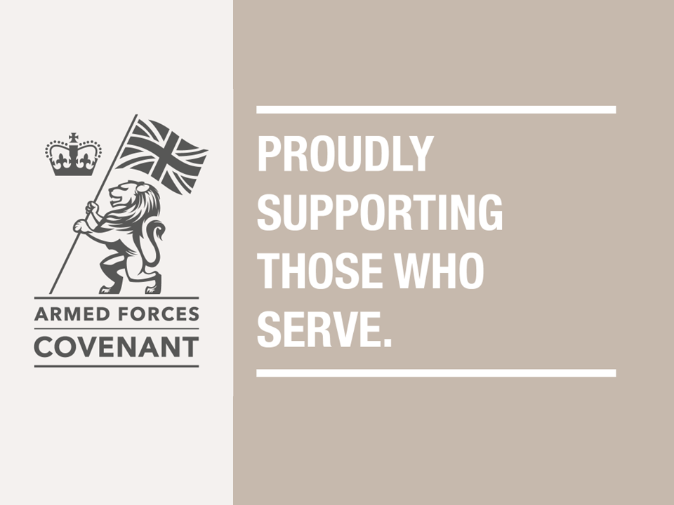 Armed Forces Covenant AFC logo and message